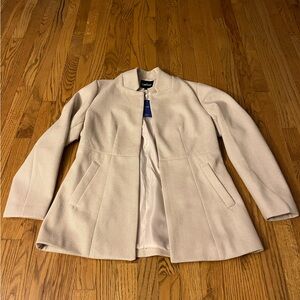 Find Auction Ivory Herringbone blazer